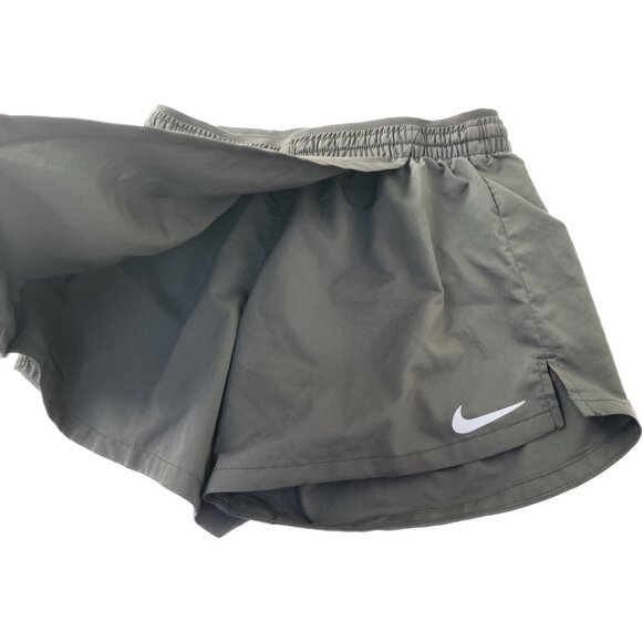 Nike dri-fit shorts skort wrap black pocket zip xs - Picture 2 of 10